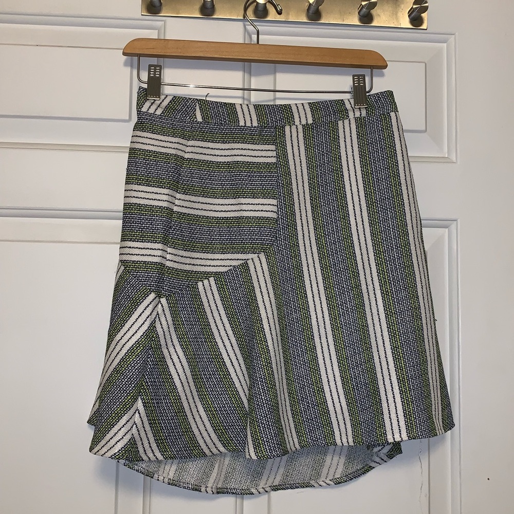A striped skirt